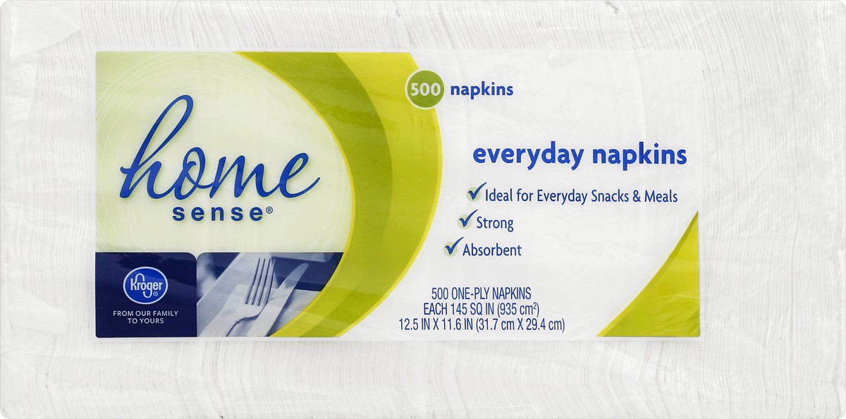 slide 2 of 4, Kroger Everyday White Napkins, 500 ct