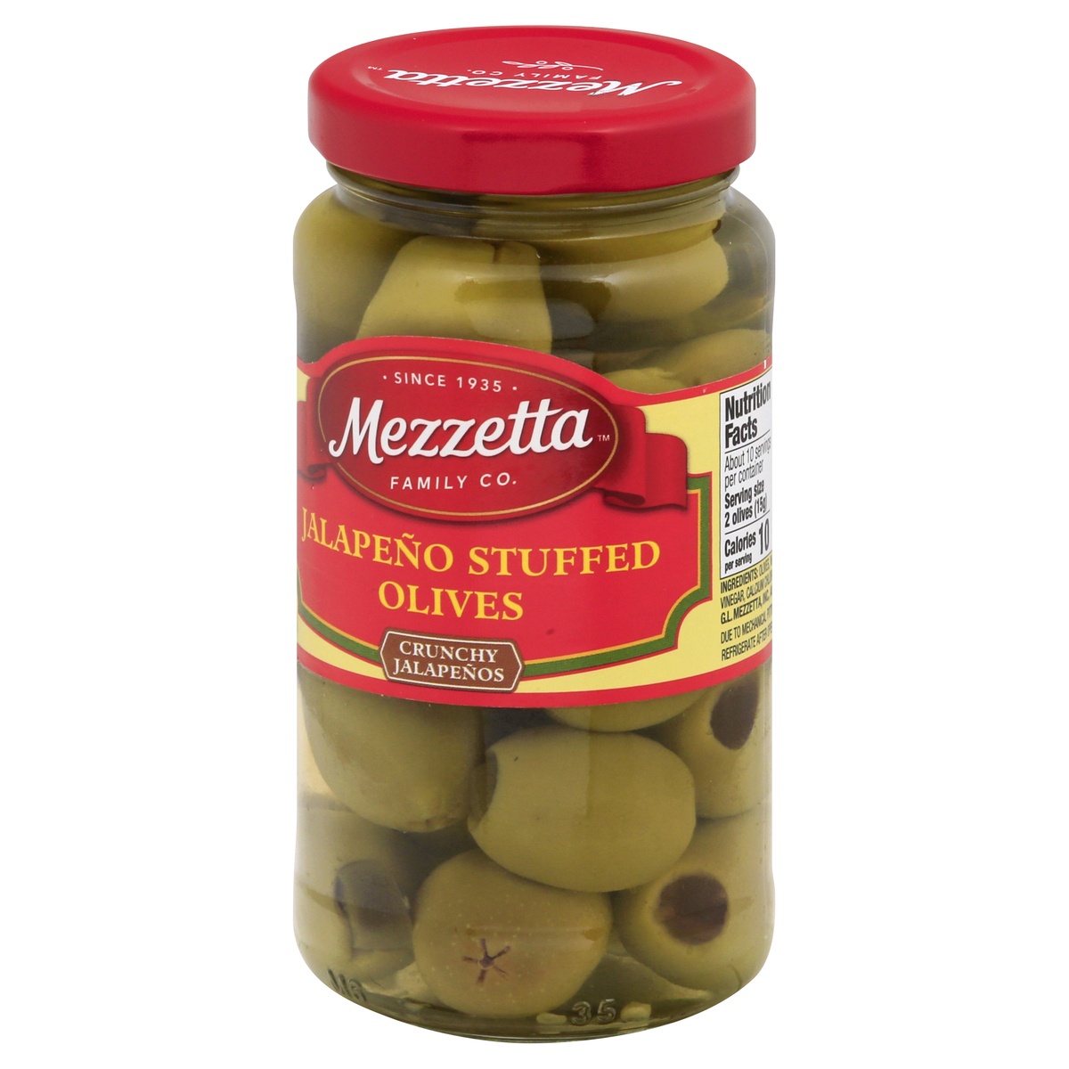slide 3 of 11, Mezzetta Jalapeno Stuffed Olives, 6 oz