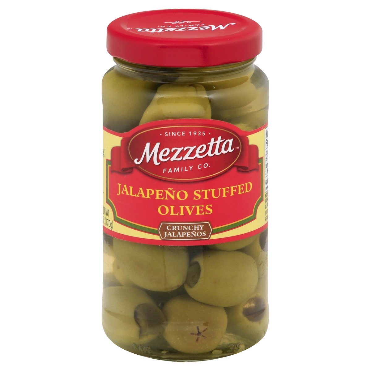 slide 1 of 11, Mezzetta Jalapeno Stuffed Olives, 6 oz
