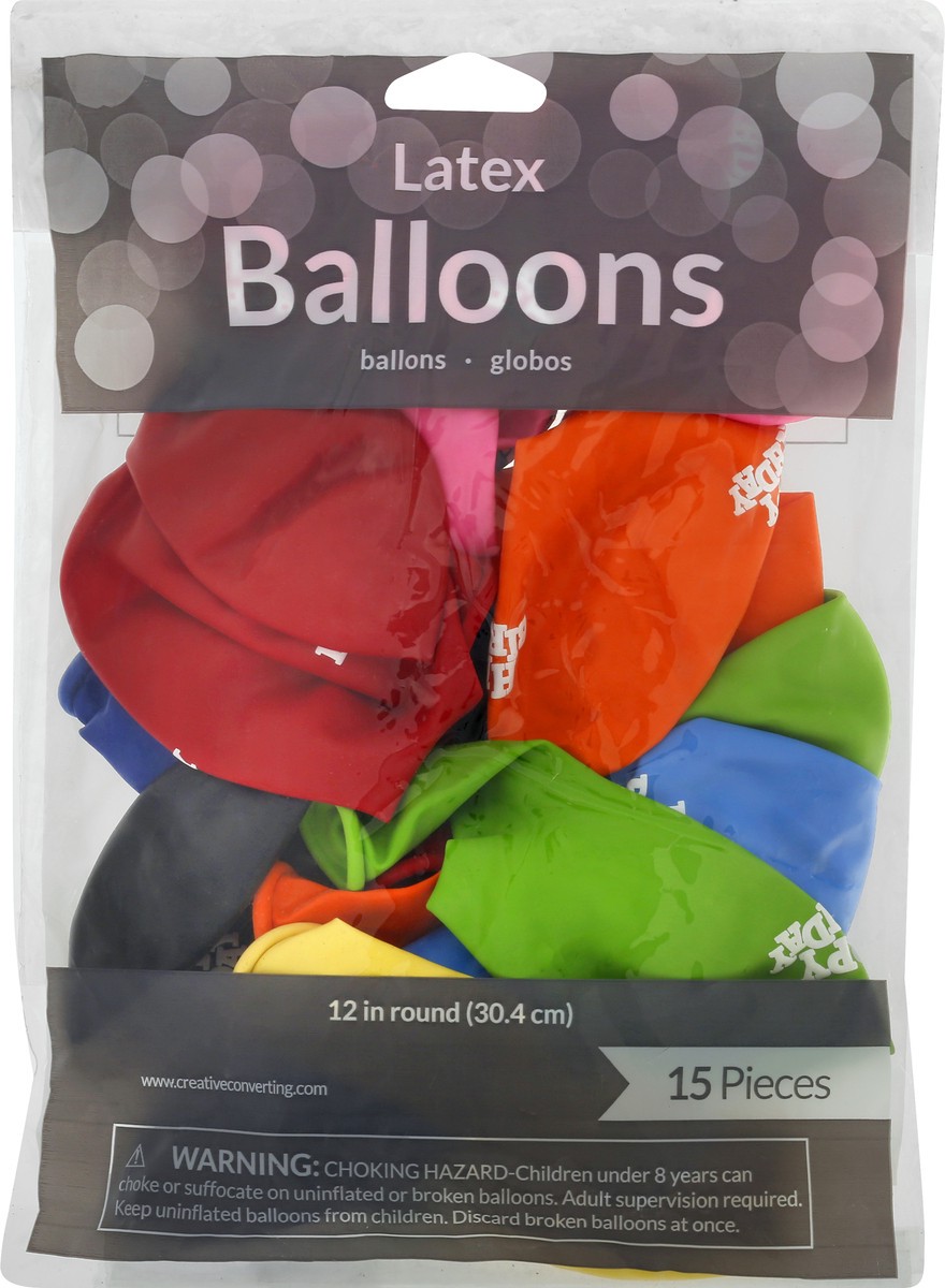 slide 9 of 11, Creative Converting Balloons 15 ea, 15 ct