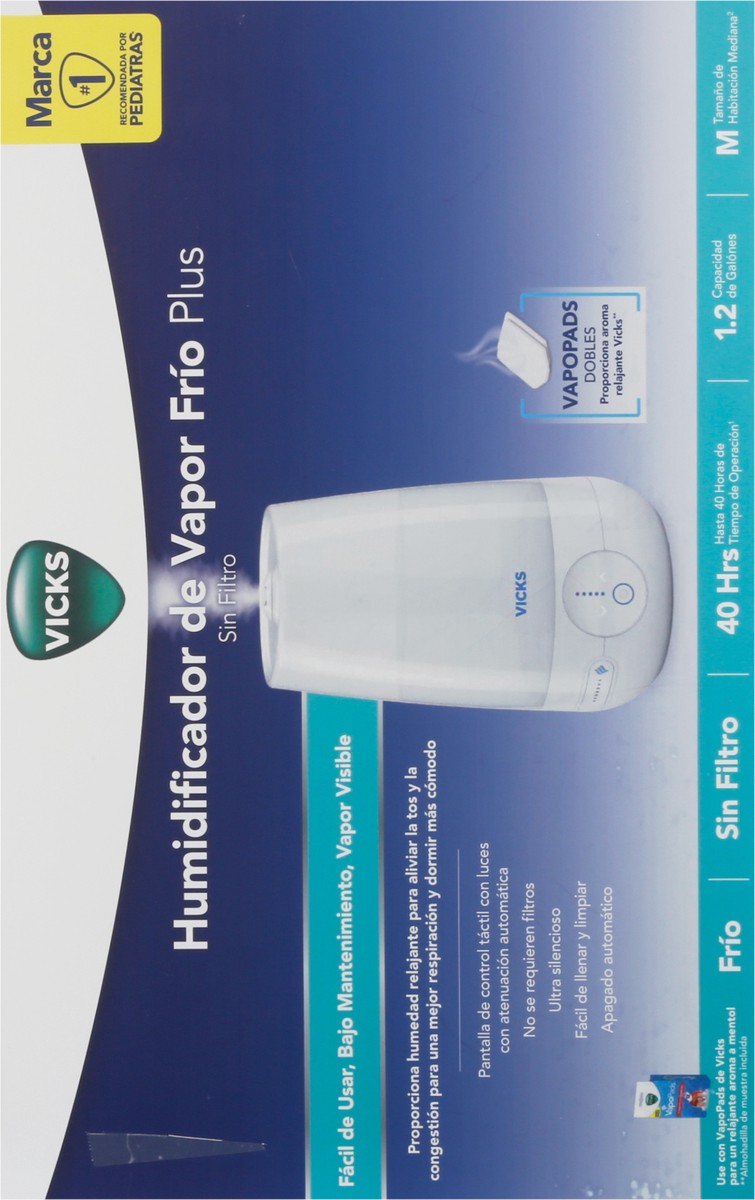 slide 5 of 9, Vicks FilterFree Plus Cool Mist Humidifier Medium 1 ea, 1 ct