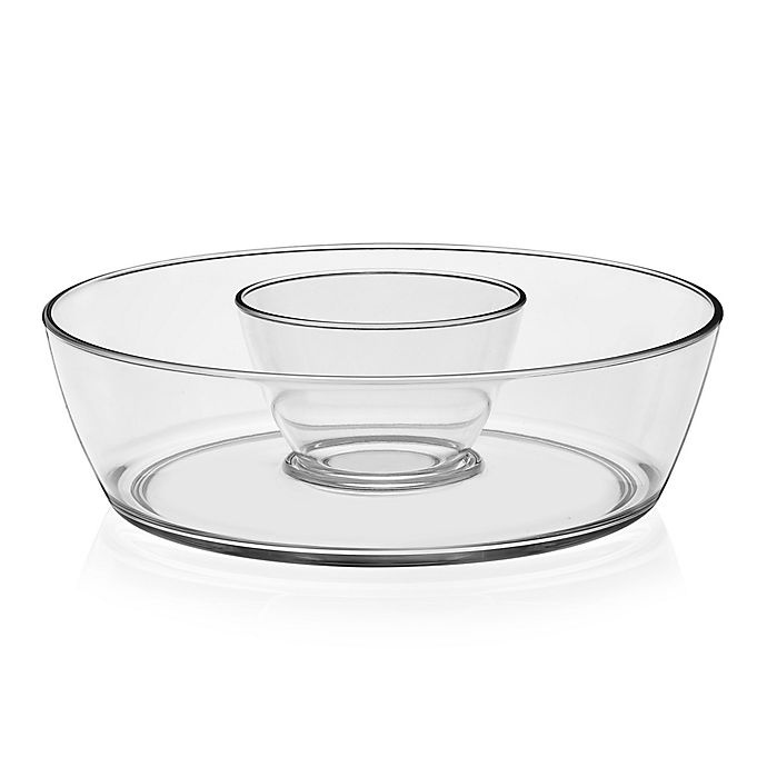 slide 1 of 4, Libbey Indoors Out Chip and Dip Serving Bowl, 1 ct