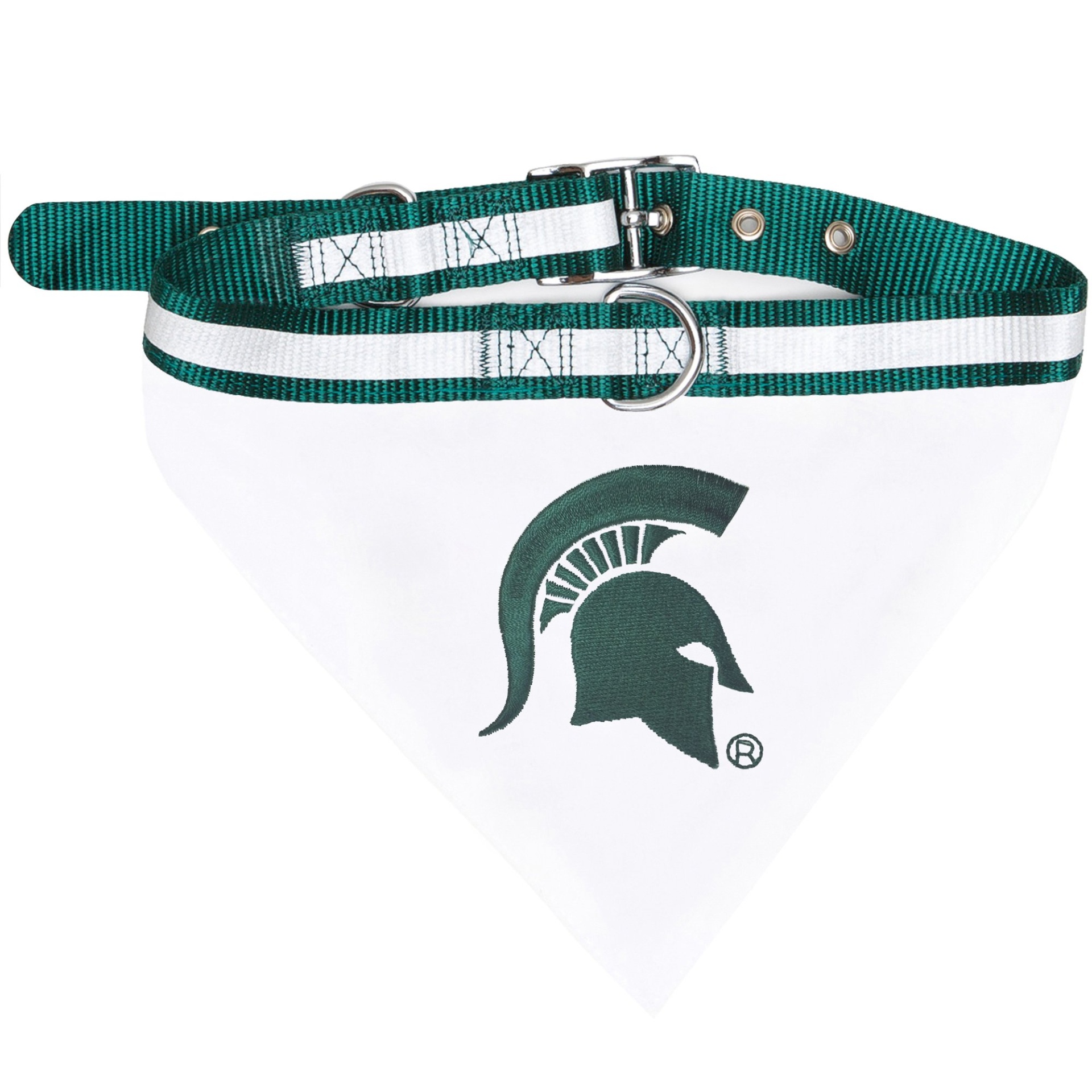 slide 1 of 1, Pets First Michigan State Spartans Collar Bandana, SM