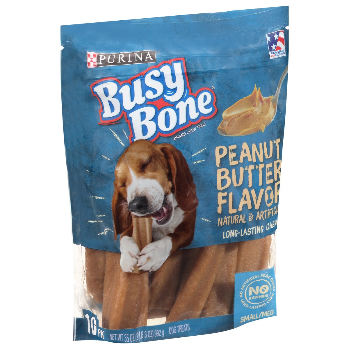 slide 7 of 9, Busy Bone 10 Pack Small/Medium Peanut Butter Flavor Dog Treats 10 ea, 10 ct