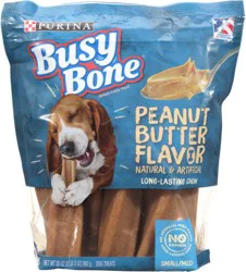 Purina Busy Bone Adult Dog Chew Bone Treats, Peanut Butter