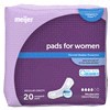 slide 10 of 21, Meijer Bladder Control Pads, Moderate Absorbency, 20 ct