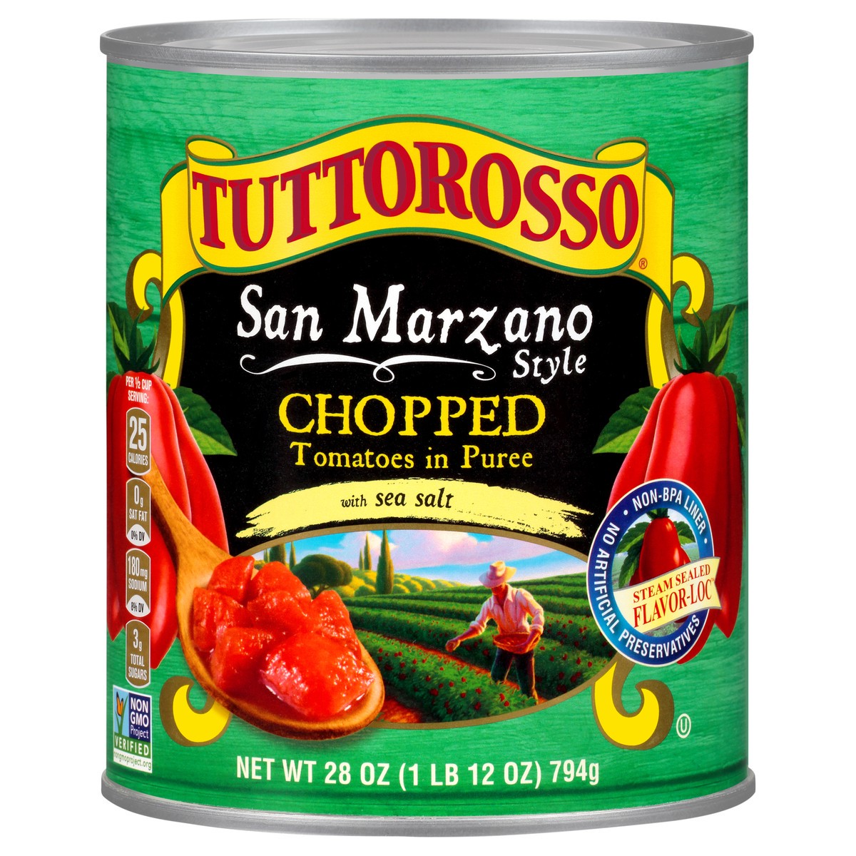 slide 10 of 12, Tuttorosso San Marzano Chopped Sea Salt Tomatoes, 28 oz