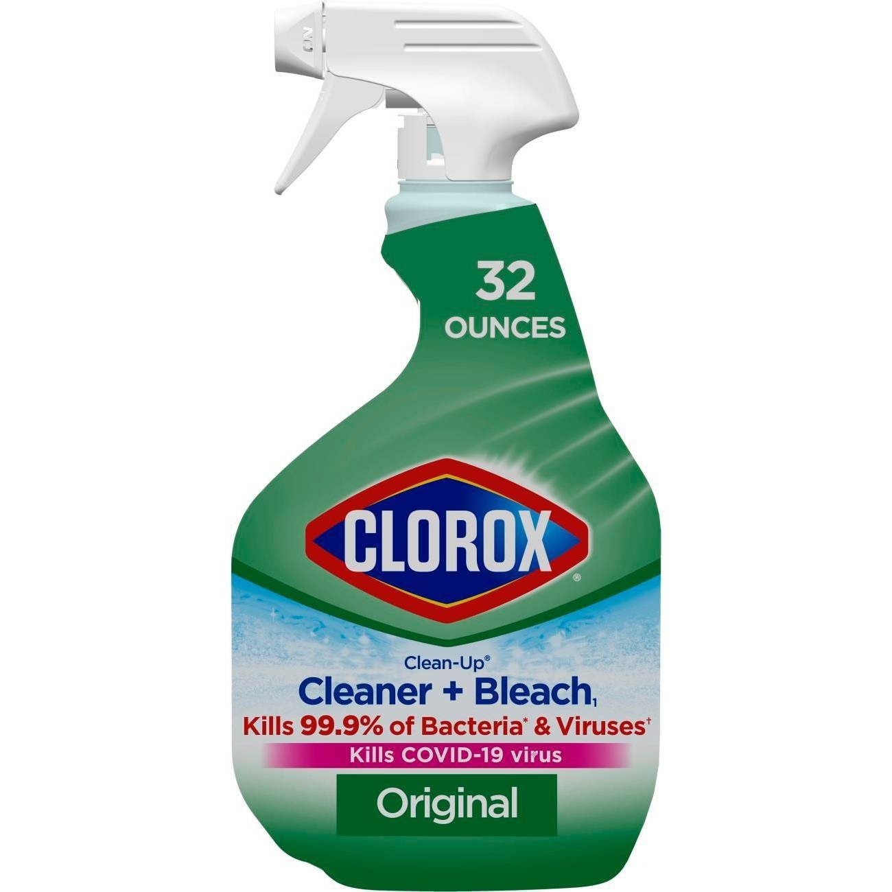 slide 1 of 10, Clorox Clean-Up All Purpose Cleaner With Bleach Spray Bottle Original, 32 oz