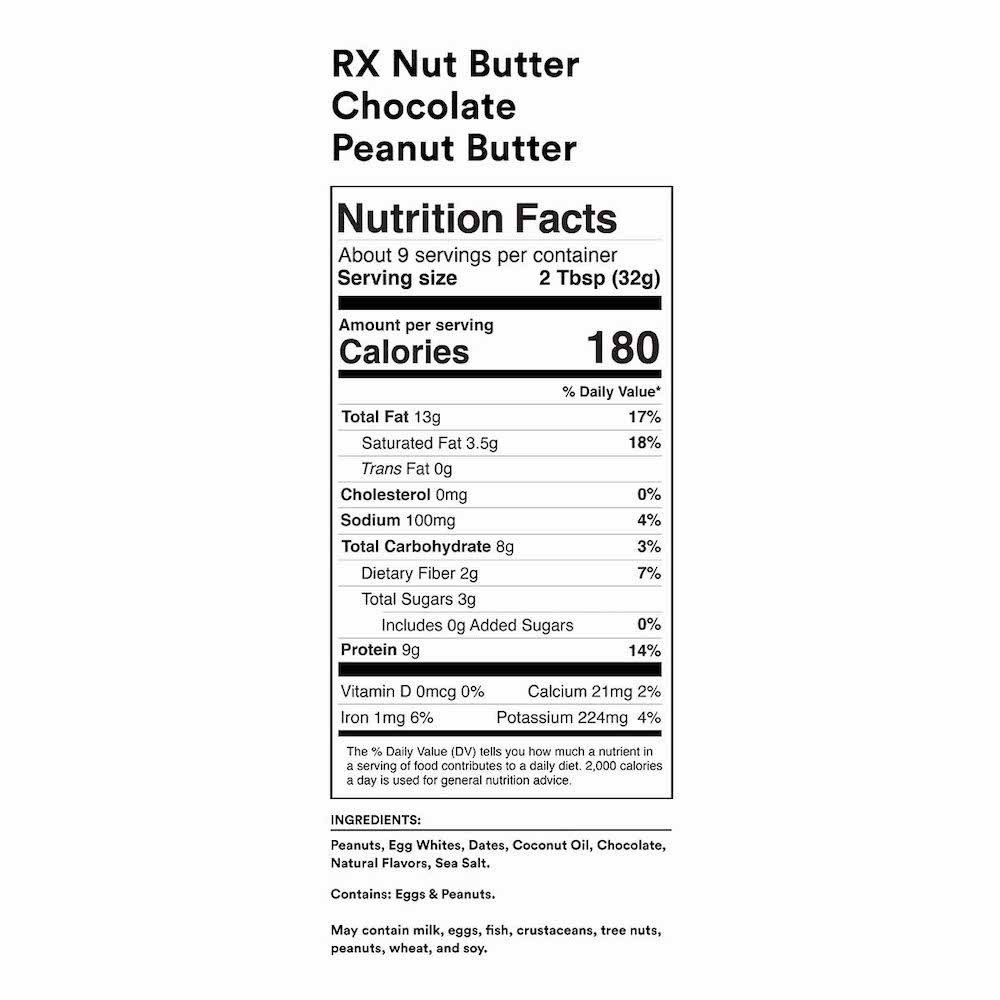 slide 2 of 5, RX Nut Butter Nut & Protein Chocolate Peanut Butter Spread 10 oz, 10 oz