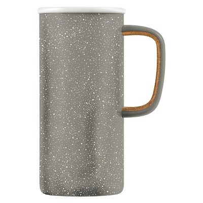 slide 1 of 2, Ello Campy Vacuum Travel Mug Stainless Steel - Cool Gray, 2 ct; 16 oz