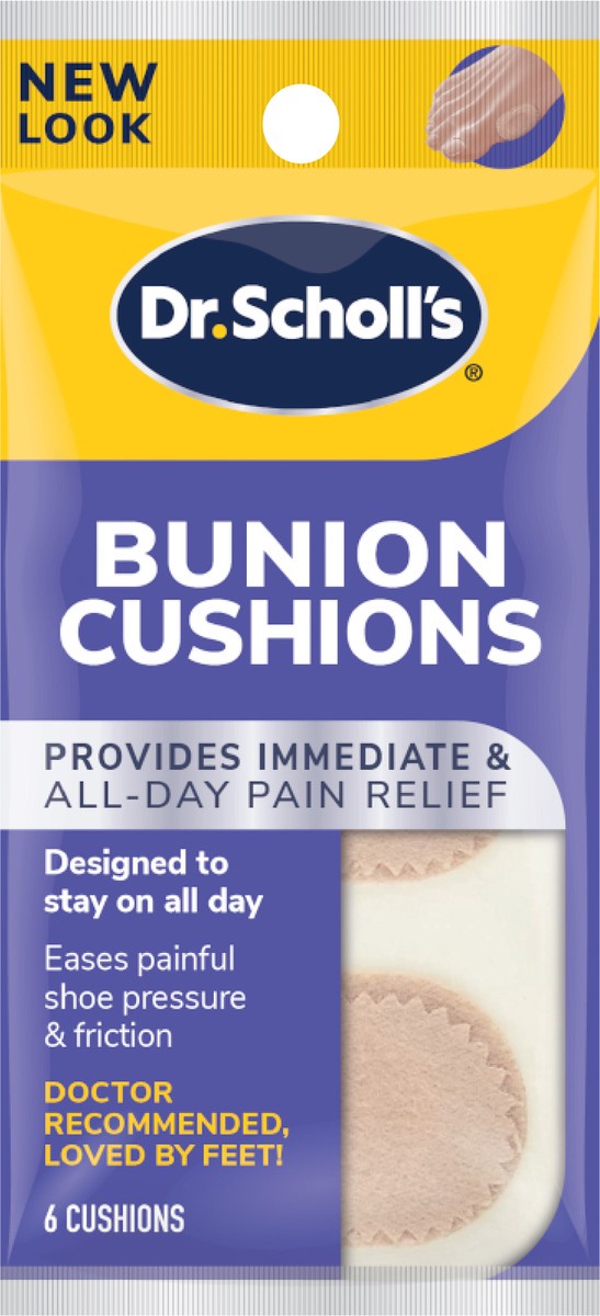 slide 2 of 3, Dr. Scholl's BUNION CUSHIONS, 6 ct // Immediate & All-Day Pain Relief - Designed to Stay on All Day, 6 ct