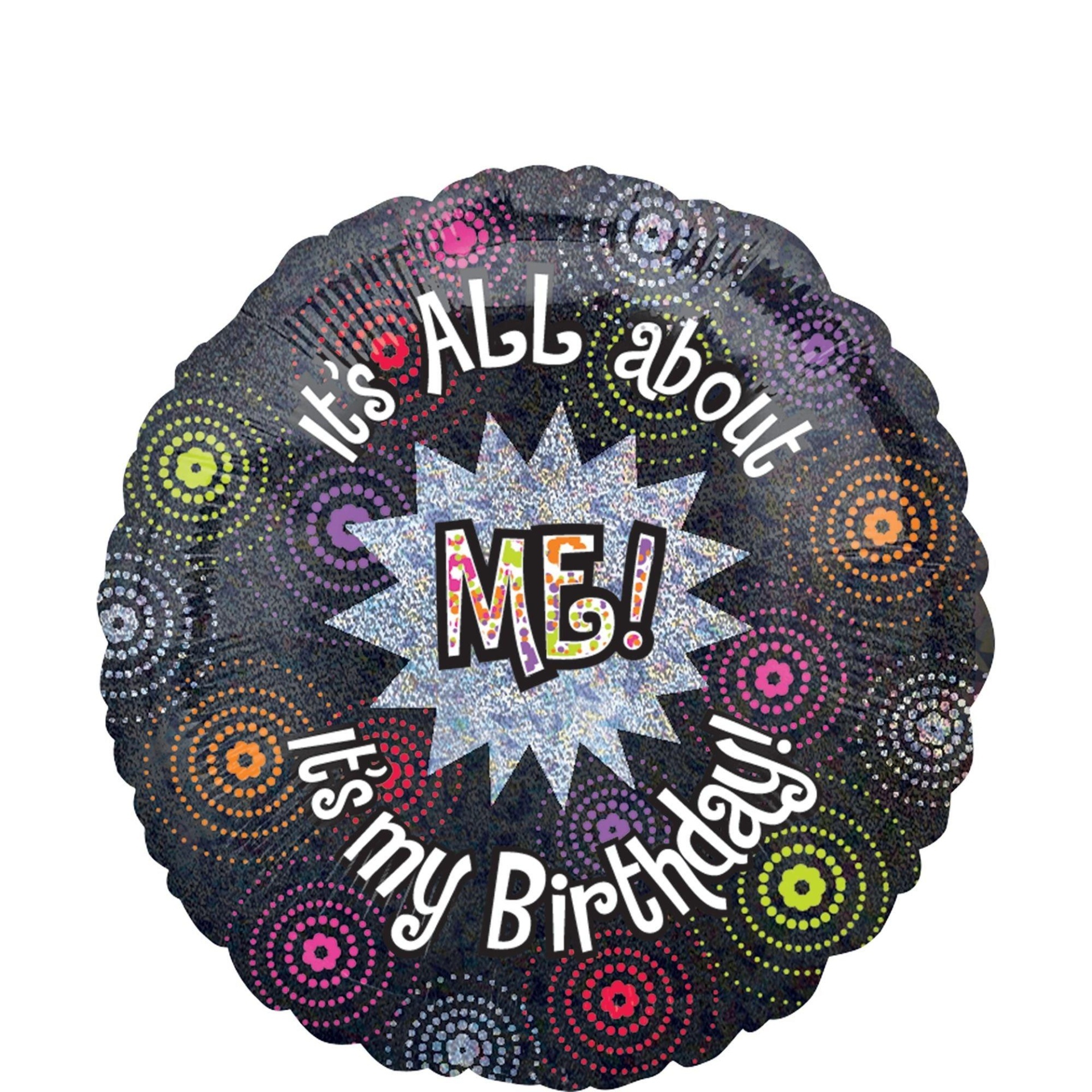 slide 1 of 1, Anagram It's All About Me! Birthday Foil Balloon, 1 ct