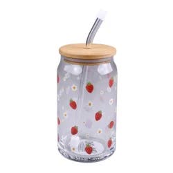 Meijer Corporate Seasonal Summer Glass Tumbler 15 oz