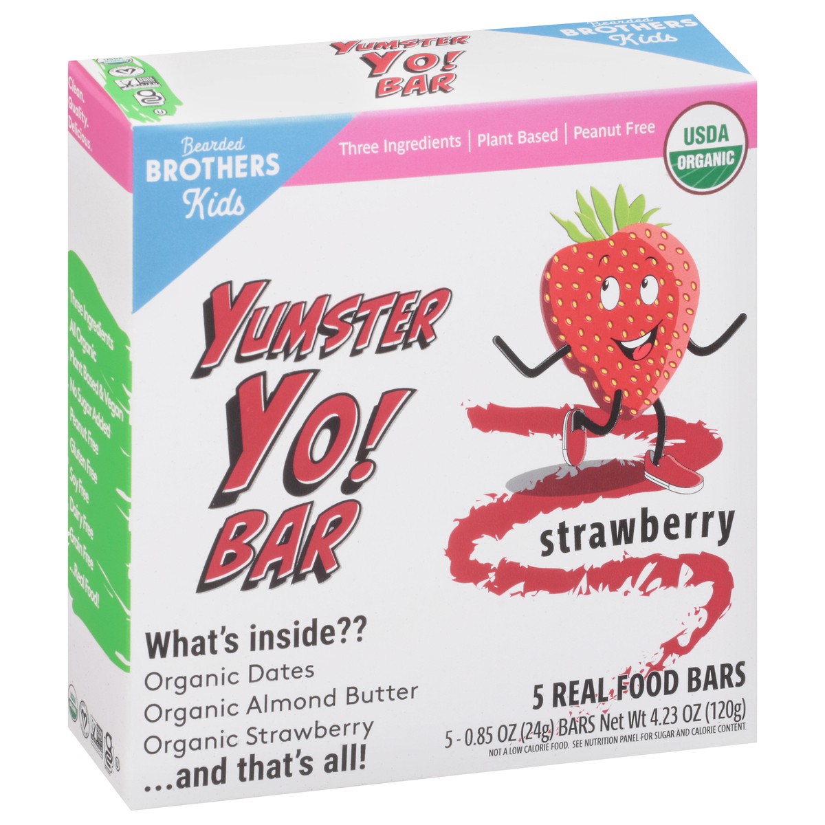 slide 4 of 9, Bearded Brothers Yo! Bar Strawberry, 5 ct
