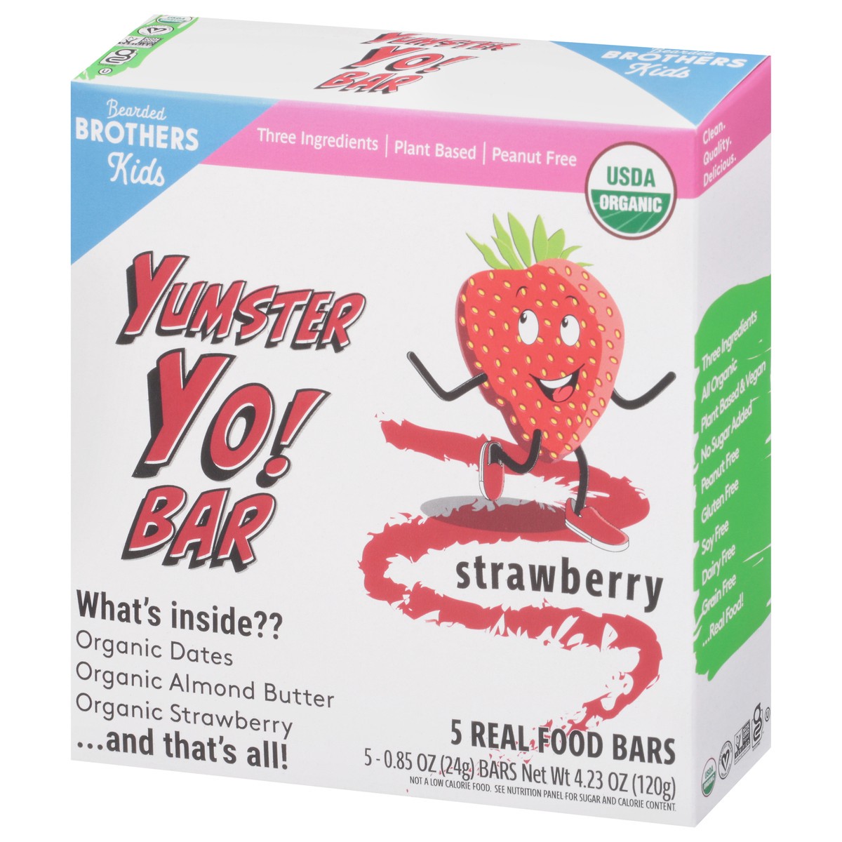 slide 3 of 9, Bearded Brothers Yo! Bar Strawberry, 5 ct