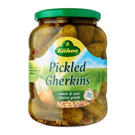 slide 1 of 1, Kuhne Dill Pickles Hand Picked, 23.6 oz