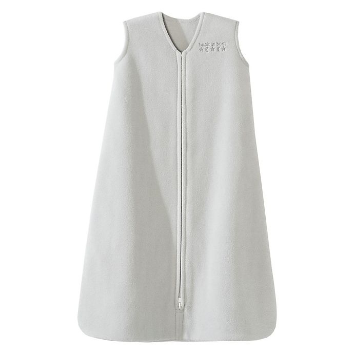 slide 1 of 4, HALO Medium SleepSack Micro-Fleece Wearable Blanket - Grey, 1 ct