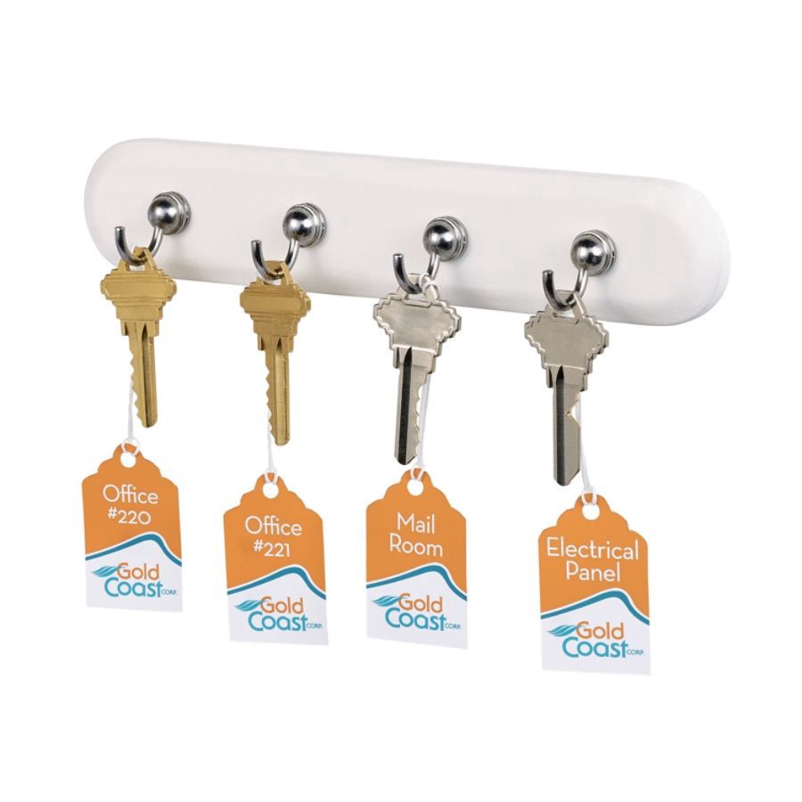 slide 6 of 10, Avery Print-To-The-Edge Tags with Strings, Scalloped, White, 180 ct