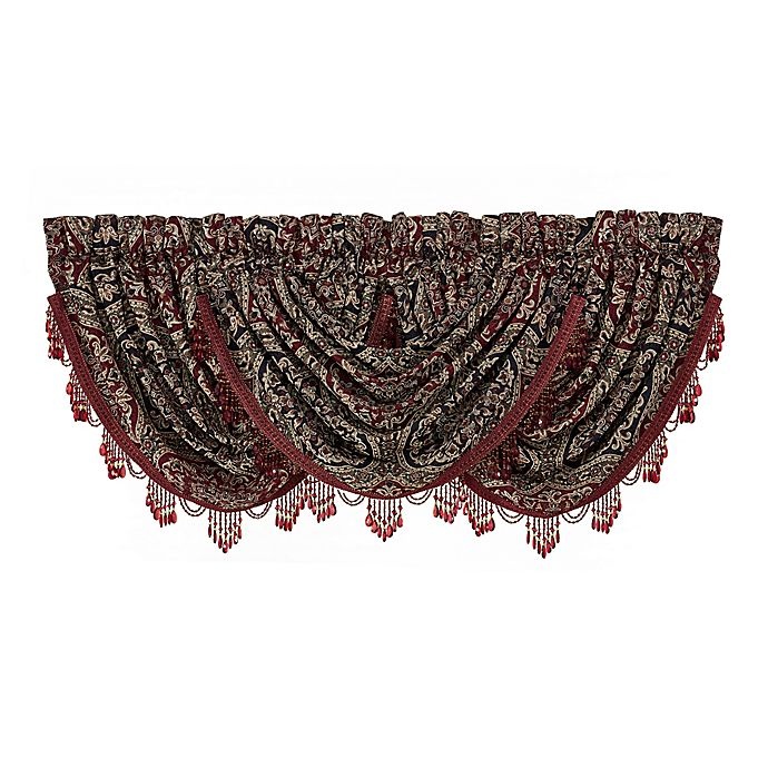 slide 2 of 3, J. Queen New York Taormina Cascade Valance - Red, 1 ct