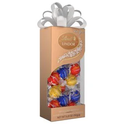 Lindt Lindor Holiday Assorted Chocolate Candy Truffles Gift, 2.1 oz
