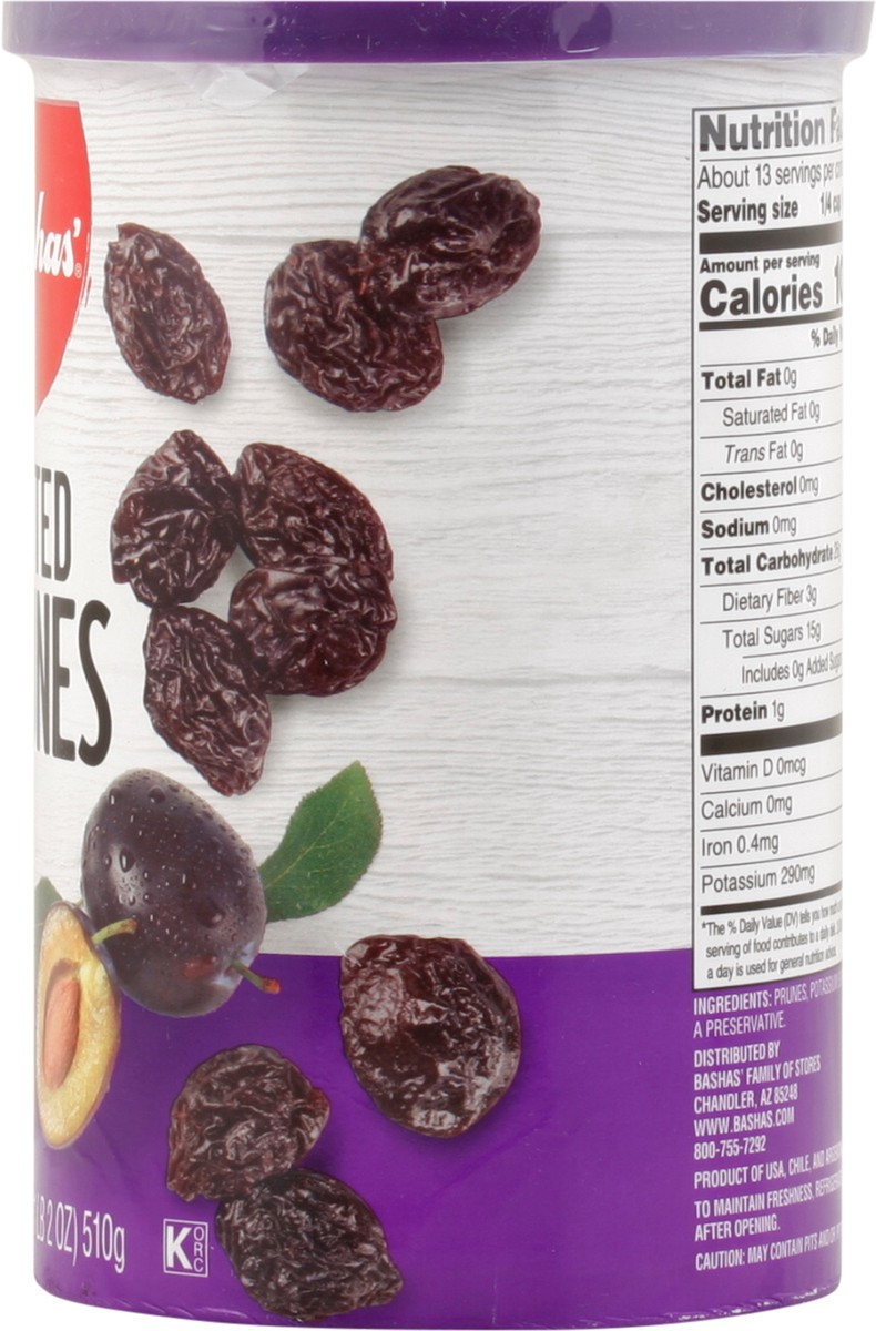 slide 9 of 14, Bashas Pitted Prunes, 18 oz