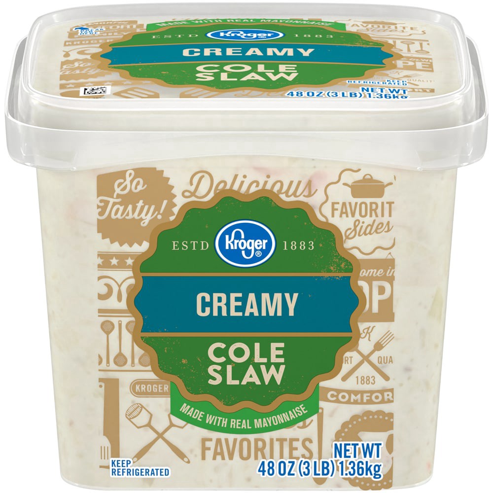 slide 3 of 3, Kroger Creamy Cole Slaw, 48 oz