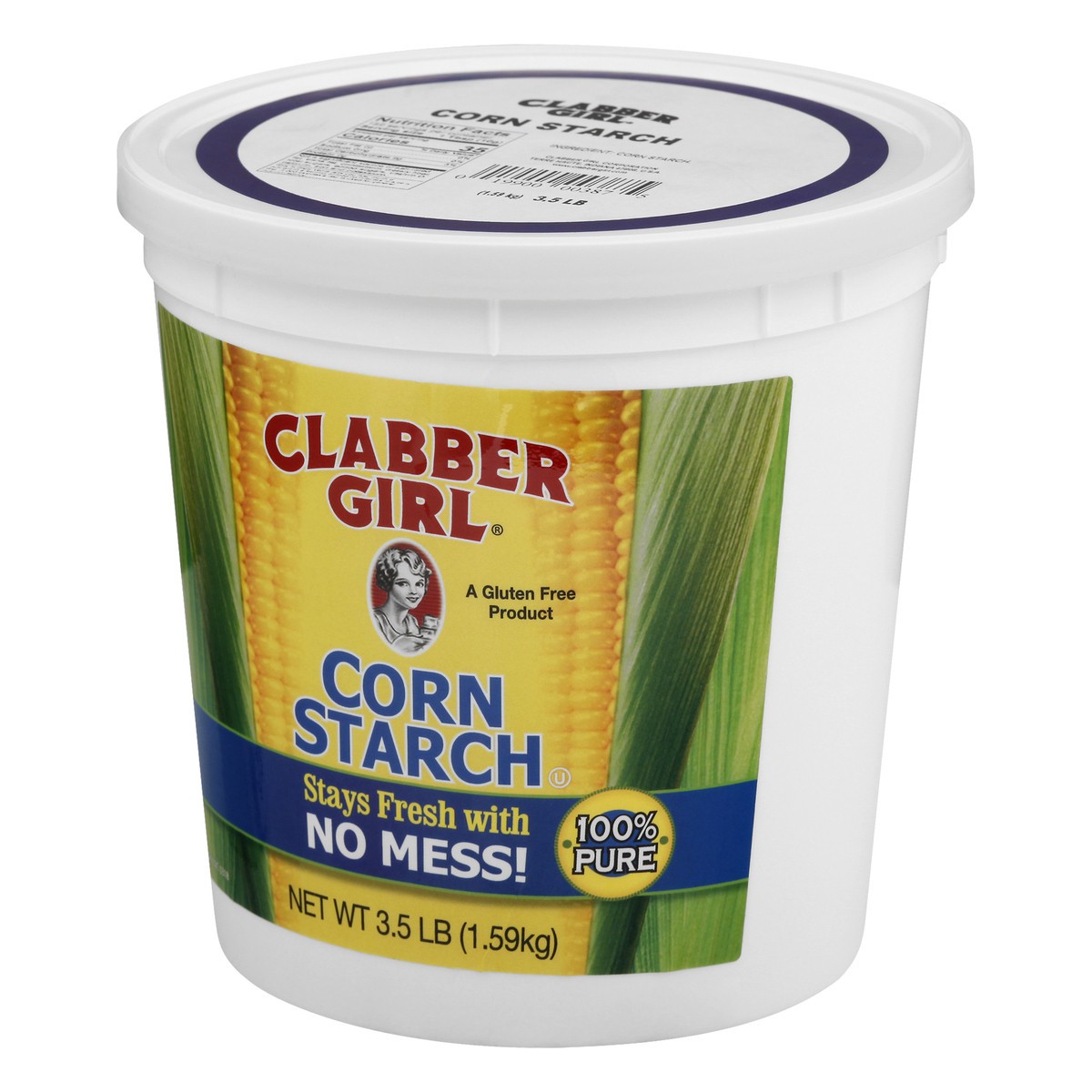 Clabber Girl Corn Starch, 3.5 lbs 