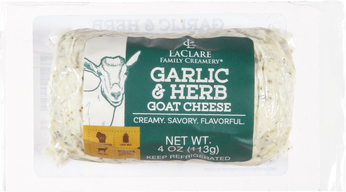 slide 6 of 13, LaClare Family Creamery Garlic & Herb Goat Cheese 4 oz, 4 oz