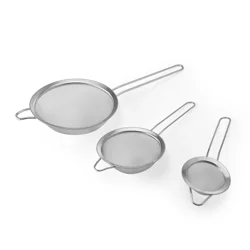 Grand Gourmet Strainers with Handle, Set of 3