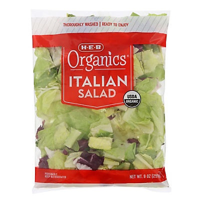 slide 1 of 1, H-E-B Organics Italian Salad, 10 oz