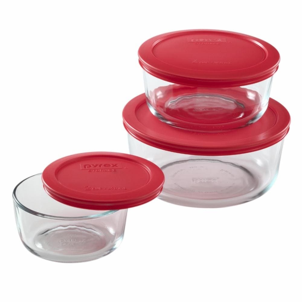 slide 1 of 1, Pyrex Storage Plus Value Pack Bowls, 6 ct