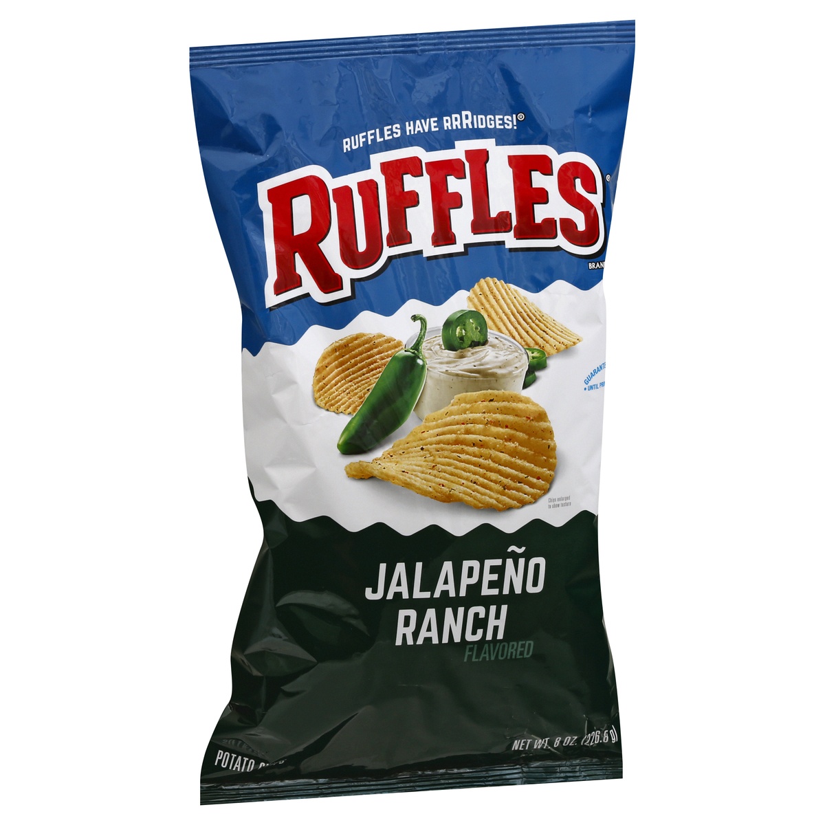 slide 2 of 11, Ruffles Jalapeno Ranch Flavored Potato Chips 8 oz, 8 oz