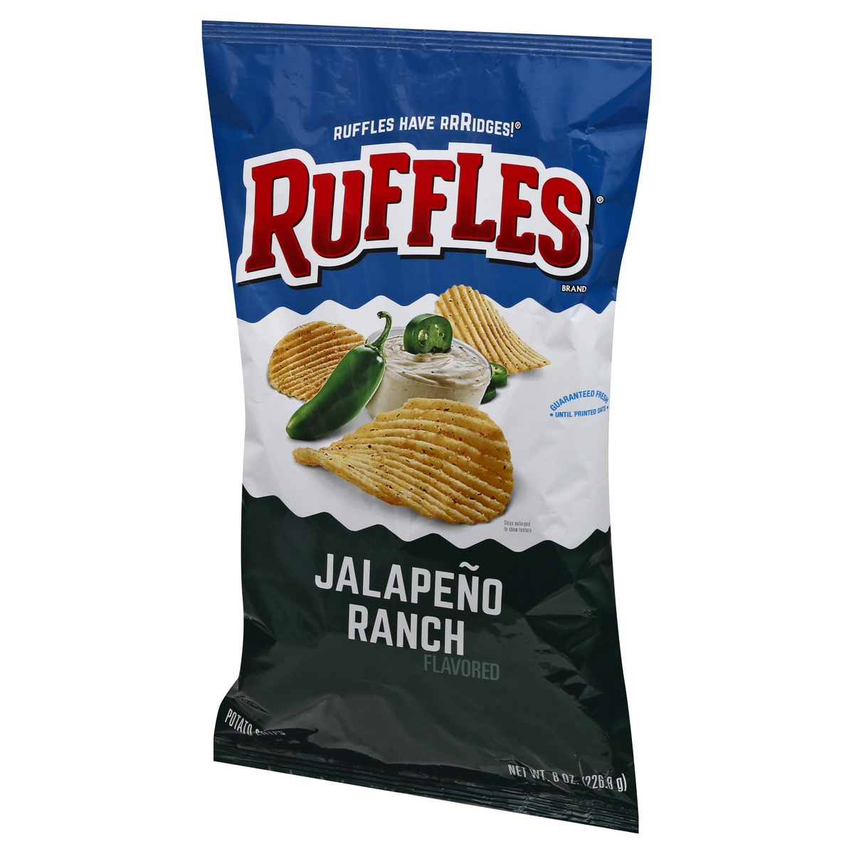 slide 3 of 11, Ruffles Jalapeno Ranch Flavored Potato Chips 8 oz, 8 oz