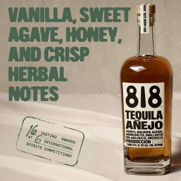 slide 6 of 29, 818 SPIRITS 818 Tequila Tequila Anejo, 750 ml