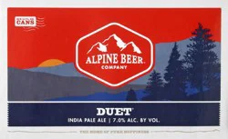 Alpine Beer Duet Indian Pale Ale Beer 6 ea