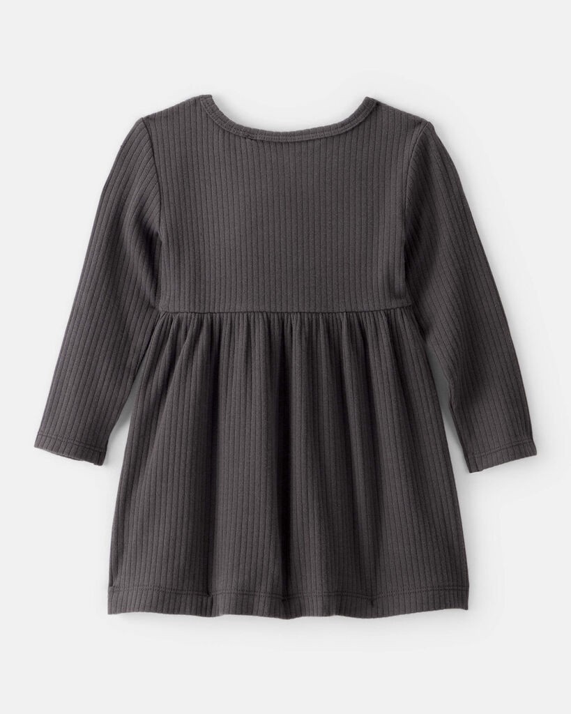 slide 3 of 3, Carter's Carters Baby Girl Long-Sleeve Dress - Black Black 18M, 1 ct