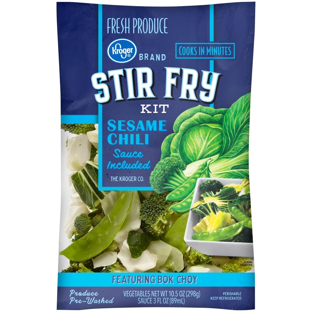 slide 1 of 1, Kroger Stir Fry Sesame Chili Kit, 10.5 oz