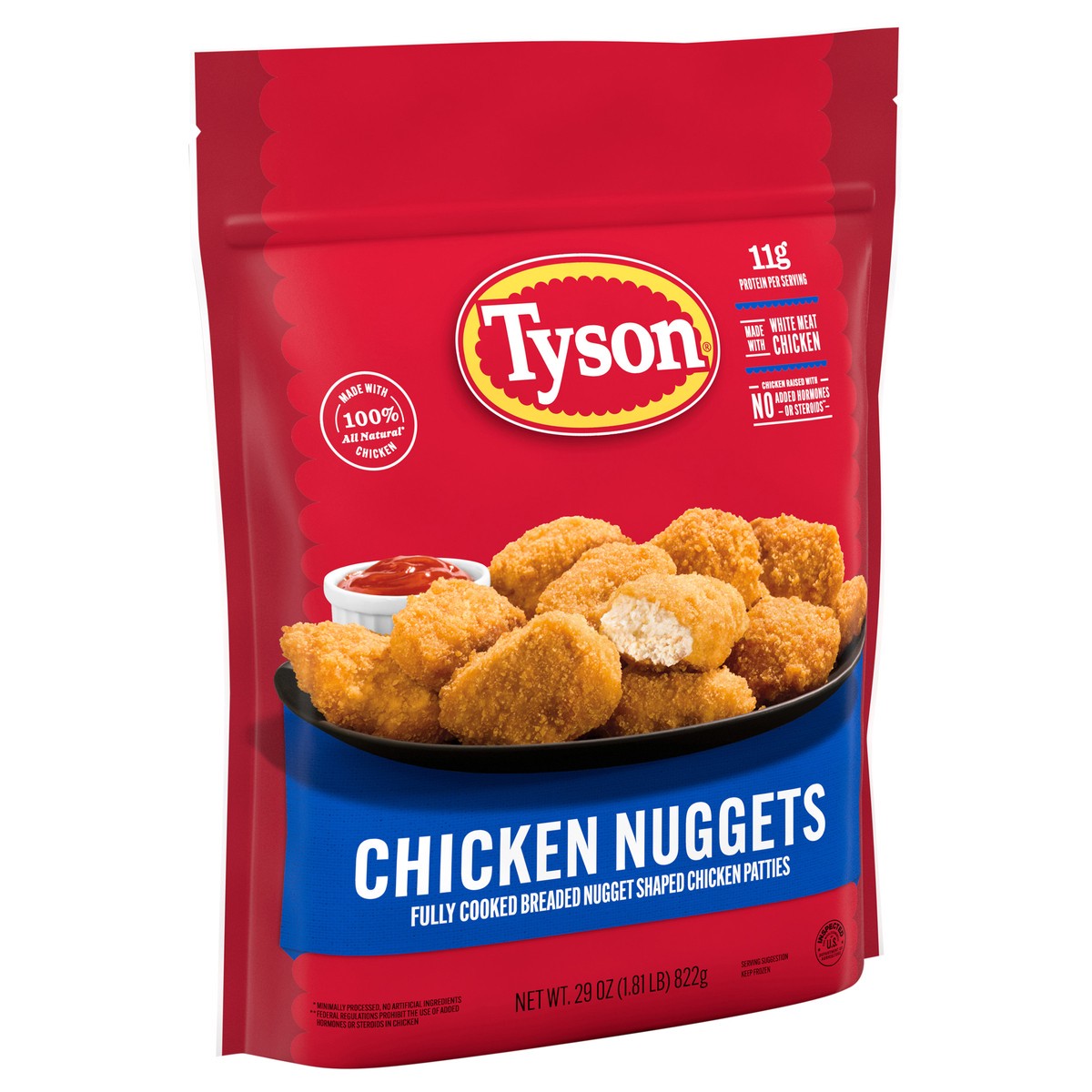 slide 7 of 11, Tyson Frozen Chicken Nuggets, 29 oz, 822.13 g