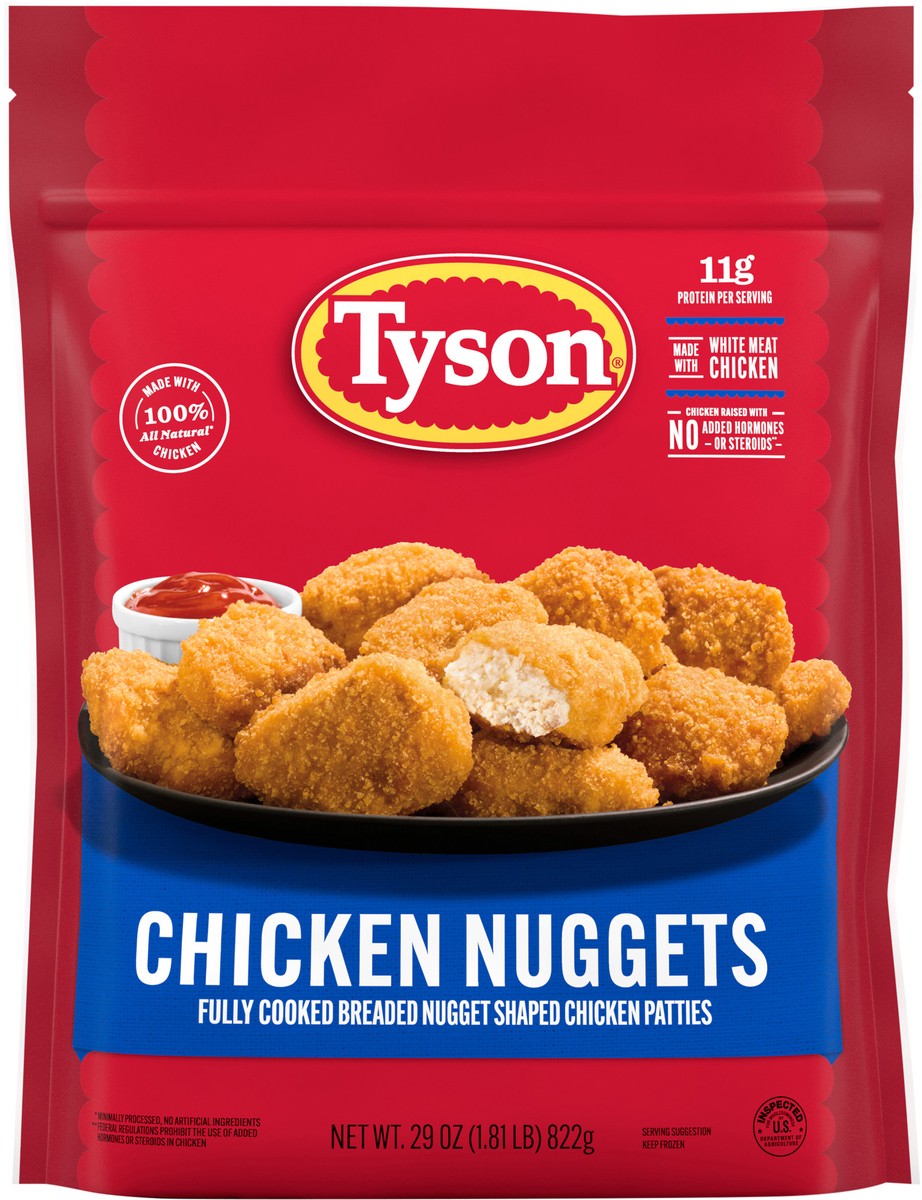 slide 5 of 11, Tyson Frozen Chicken Nuggets, 29 oz, 822.13 g