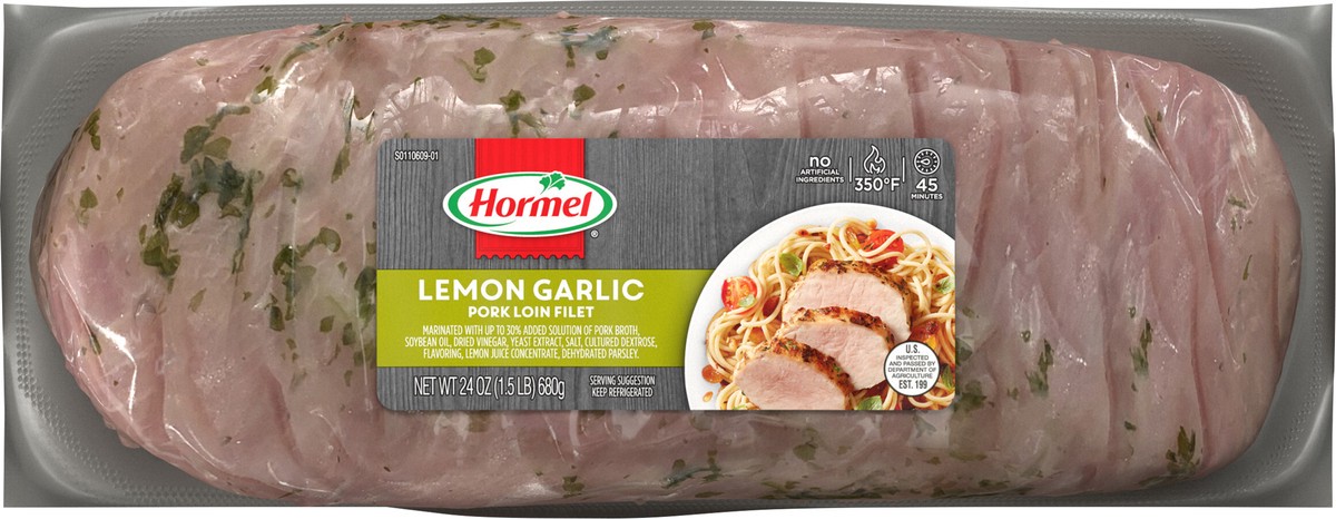 slide 3 of 12, HORMEL Lemon Garlic Pork Loin Filet, 24 oz