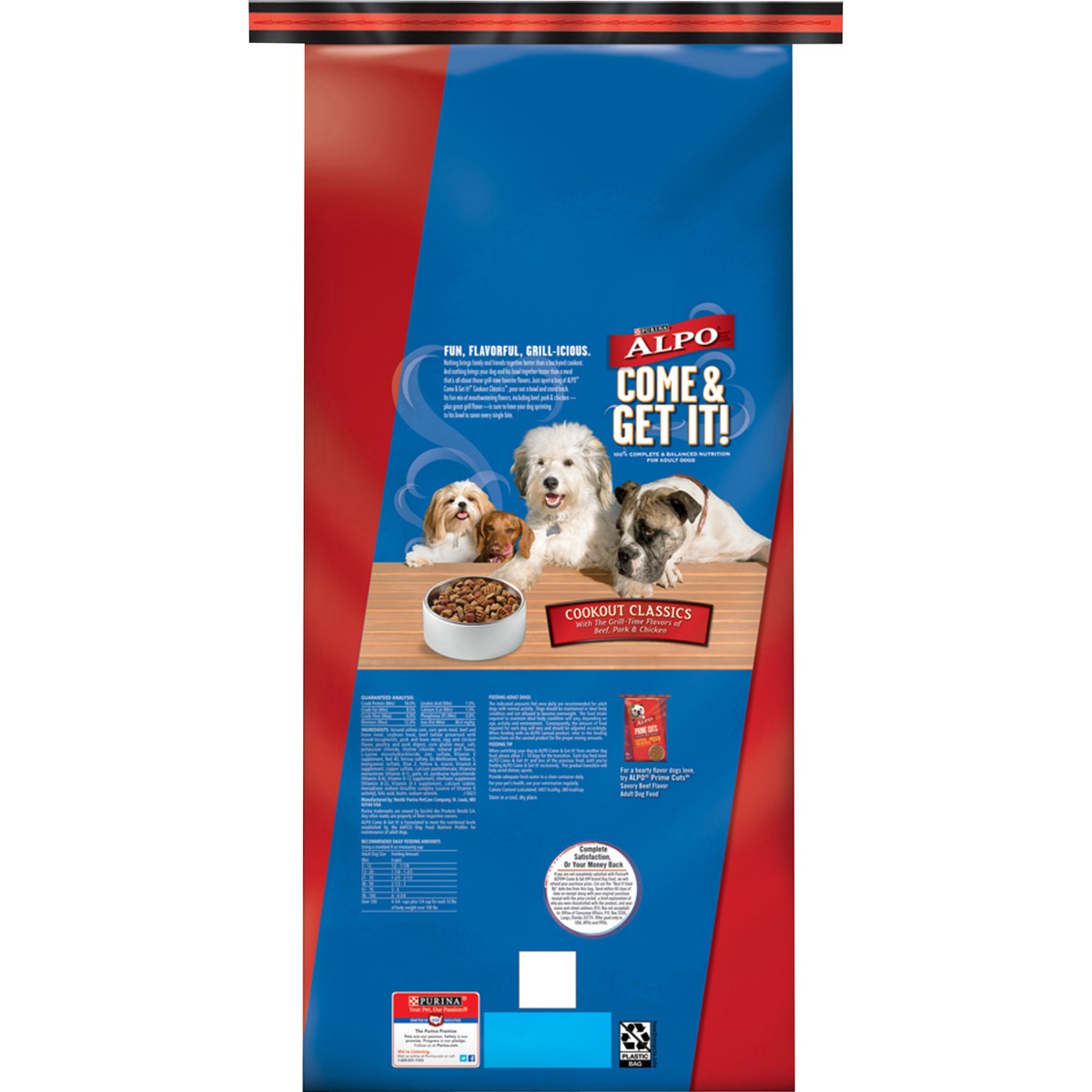 slide 15 of 17, Purina ALPO Dry Dog Food, Come & Get It! Cookout Classics - 47 lb. Bag, 47 lb