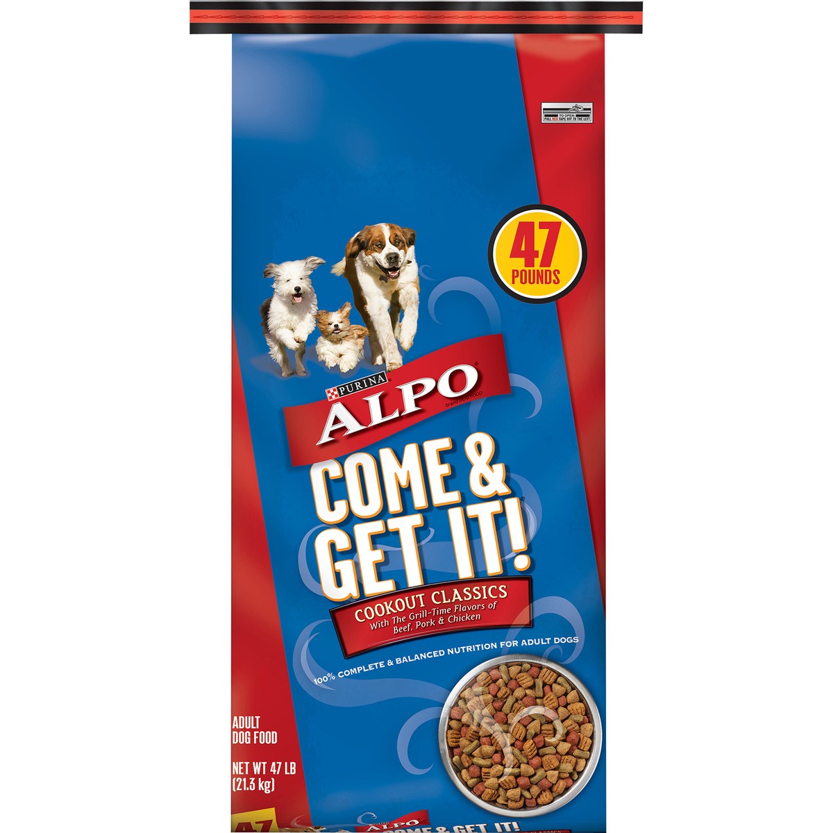 slide 5 of 17, Purina ALPO Dry Dog Food, Come & Get It! Cookout Classics - 47 lb. Bag, 47 lb