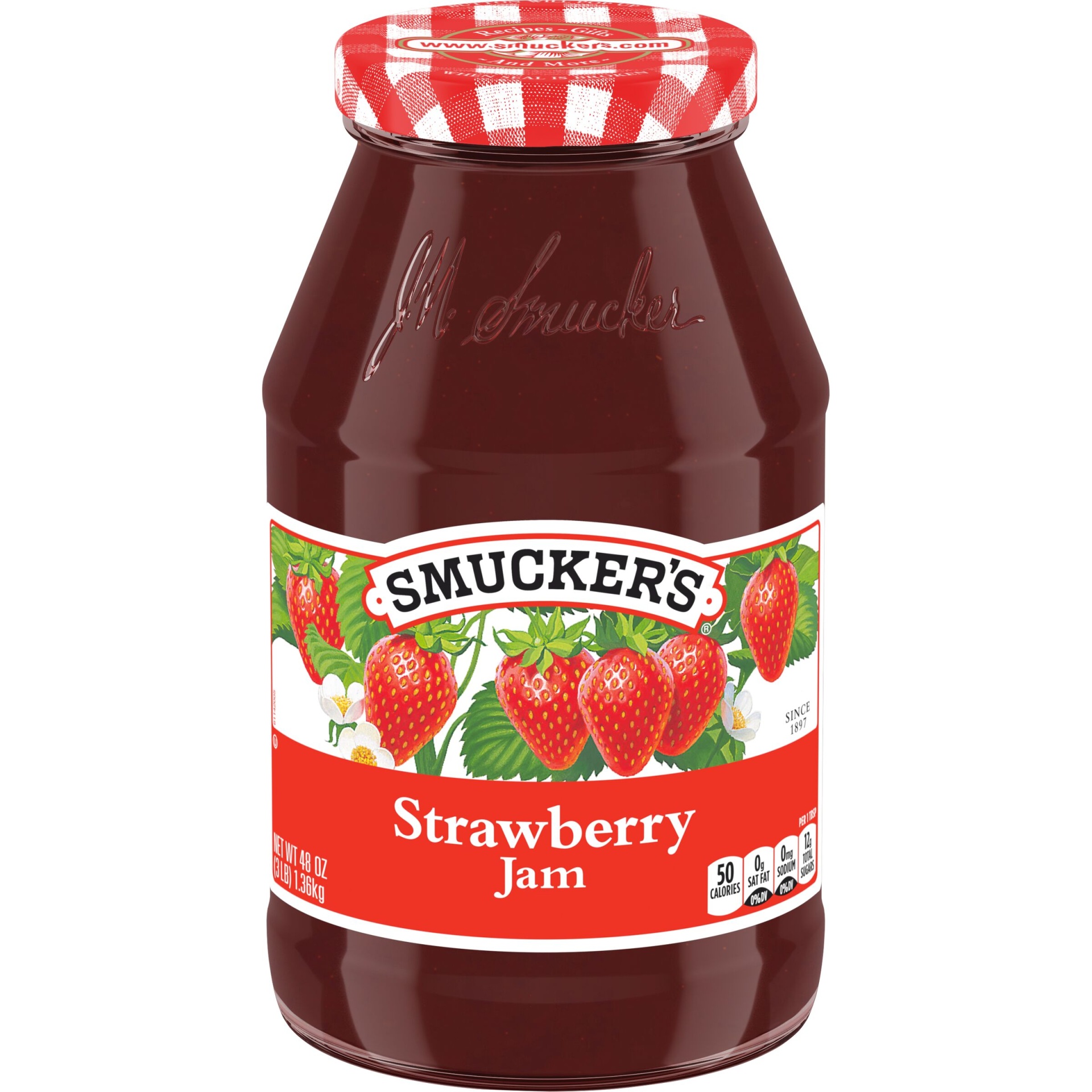 slide 1 of 1, Smucker's Jam - Strawberry, 48 oz