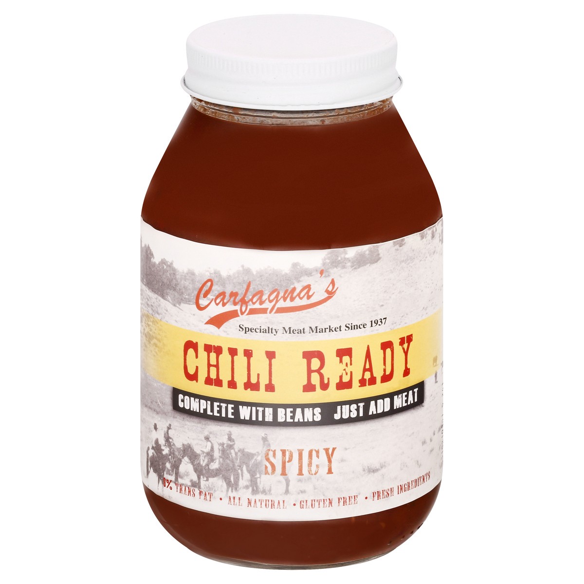 slide 1 of 12, Carfagna's Spicy Chili Ready Sauce 1 qt, 1 qt