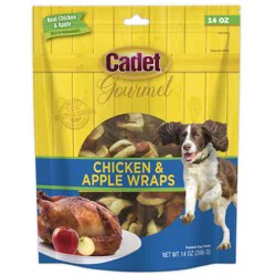 Cadet Gourmet Chicken & Apple Wrapped Dog Treats 14 oz