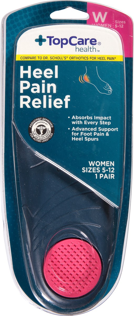 slide 5 of 12, TopCare Health Sizes 5-12 Women Heel Pain Relief 1 ea, 1 ct