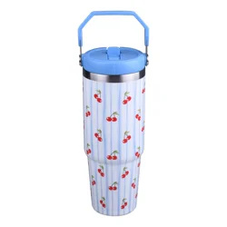 Meijer Corporate Seasonal Summer SS Flip Tumbler 30 oz