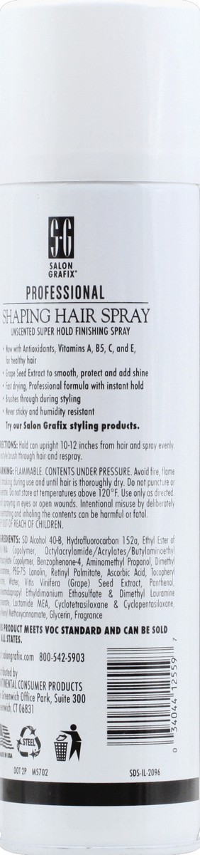 slide 3 of 7, Salon Grafix Professional Shaping Hair Spray, 10 oz