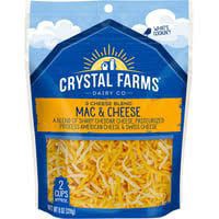 slide 1 of 1, Crystal Farms Shredded Mac & Cheese 3 Cheese Blend, 7 oz, 7 oz