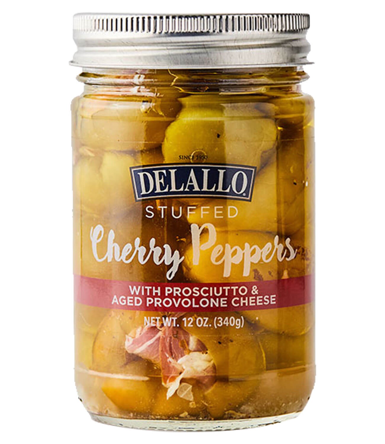 slide 1 of 1, DeLallo Stuffed Cherry Peppers, 12 oz